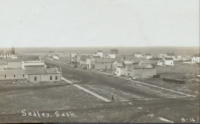 Overlooking the town of Sedley